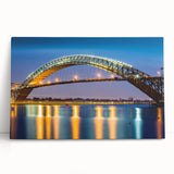 Black and white photograph of a New Jersey beach scene on a large stretched canvas, ideal for kitchen wall art.