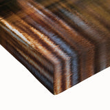 Black and white landscape art painting of Durham, North Carolina on stretched canvas, ideal for bedroom wall art.