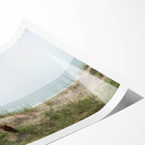 Extra large wall art featuring line art flowers in subtle shades, rolled print, suitable for large living room spaces.