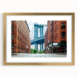 Extra large abstract art print of Long Island scenery in textured style, using muted earth tones on a gold-framed canvas.