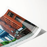 Extra large wall art featuring line art flowers in black and white, ideal for large living room wall decor.