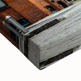 Black and white landscape art painting of Long Island on stretched canvas, ideal for bedroom wall decor.