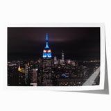 Empire State Building in monochrome, extra large rolled print, suitable for dining room wall art.