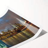 Extra large rolled print of the Statue of Liberty in line art style, using black and white tones.