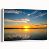 Vintage poster art depicting Oklahoma scenery on a framed canvas, featuring a blend of colorful and black tones.