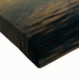 Large art depicting an Oklahoma landscape in black and white on stretched canvas, suitable for bedroom wall decor.