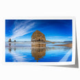 Rolled print of Cannon Beach, Oregon with soft pastel shades, ideal for art wall dining room or classy bathroom.