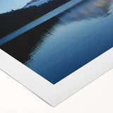 Art Deco poster of Mount Hood in Oregon, featuring soft pastel colors on a rolled canvas, ideal for dining room wall art.