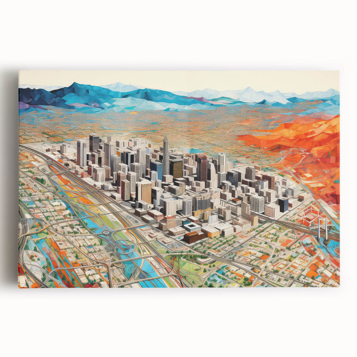 Black and white large canvas print of Phoenix Valley, suitable for kitchen wall art.