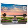 Acrylic print of Charleston, South Carolina scenery in soft pastel shades, suitable for bedroom or dining room decor.