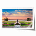 Rolled print of Charleston scenery with soft pastel shades, ideal for art wall dining room or classy bathroom.