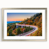 Textured abstract art print depicting a South Carolina landscape in muted earth tones, framed in silver.