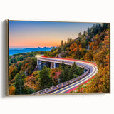 Framed canvas featuring a vintage-style landscape painting of South Carolina with muted gold and black tones.