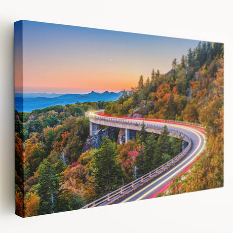 Large stretched canvas featuring a serene South Carolina landscape in muted green and blue hues, ideal for kitchen wall art.