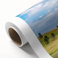 Art deco poster featuring South Dakota scenery in pastel shades on rolled canvas, suitable for nursery wall art.