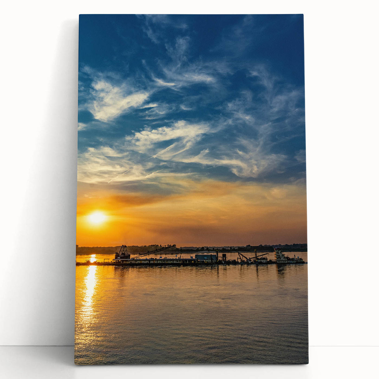 Black and white stretched canvas of Memphis skyline, ideal for kitchen wall art or bedroom decor.