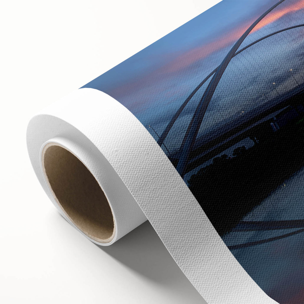 Art Deco style poster of Dallas skyline in pastel shades on rolled canvas, ideal for nursery wall art.