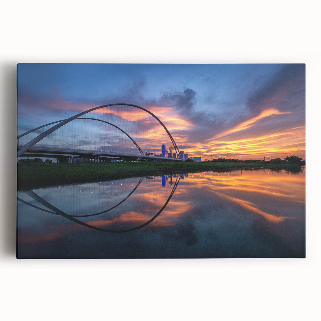 Black and white large canvas print of the Dallas skyline, suitable for kitchen wall art.