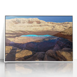 Acrylic print of Canyonlands, USA, featuring earth-toned desert landscape, ideal for modern art wall decor.