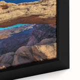 Extra large framed canvas featuring a textured depiction of Canyonlands in Utah.