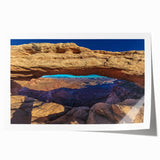 Extra large rolled print of Canyonlands, Utah, in earthy red and brown tones, ideal for dining room wall art.