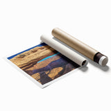 Extra large rolled print of Canyonlands scenery in natural earth tones, suitable as classy bathroom wall art.