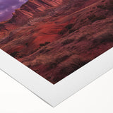 Art deco poster of Capitol Reef, Utah, featuring soft earth tones on a rolled canvas, ideal for dining room decor.