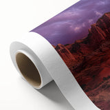 Art deco poster of Capitol Reef in Utah, featuring soft pastel colors on a rolled canvas, suitable for nursery wall art.