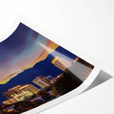 Extra large wall art featuring line art flowers in neutral tones on rolled print, ideal for large living room decor.