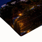 Large art of Salt Lake City landscape in black and white on stretched canvas, suitable for bedroom wall decor.