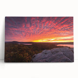 Black and white photograph of Vermont scenery on stretched canvas, suitable as large kitchen wall art or bedroom decor.