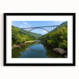 Colorful abstract art print of Virginia scenery in vibrant hues on a textured, extra large canvas.