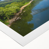 Art deco poster of Virginia scenery in pastel shades on rolled canvas, suitable for dining room wall art.