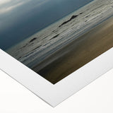 Art deco poster of Olympic National Park in muted green and blue tones on rolled canvas, suitable for dining room decor.