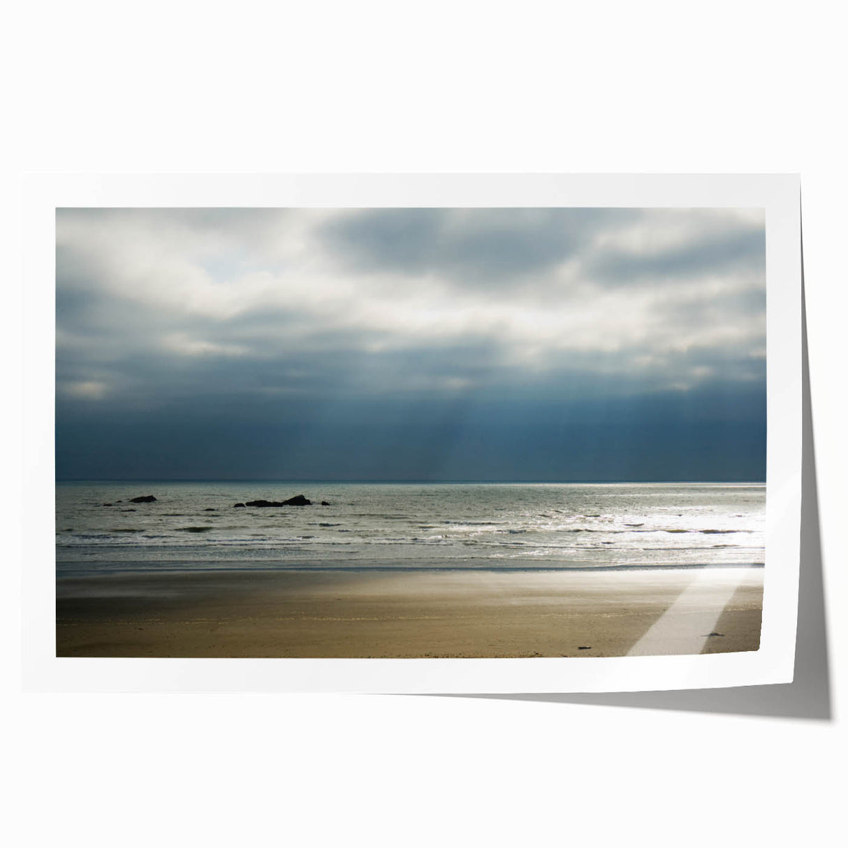Olympic National Park landscape on rolled print, featuring lush greenery and mountain backdrop, in earth tones.