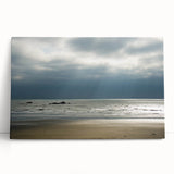 Black and white photograph of Olympic National Park on stretched canvas, ideal for kitchen wall art.