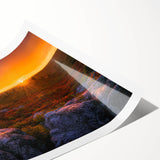 Extra large wall art featuring line art flowers in neutral tones on a rolled print, suitable for large living room walls.