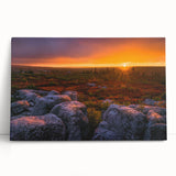 Black and white photo of West Virginia scenery on stretched canvas, ideal for kitchen wall art or bedroom decor.