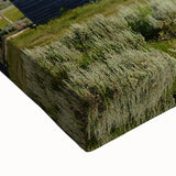 Black and white landscape art painting of the Grand Tetons on stretched canvas, suitable for bedroom decor.