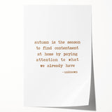 Rolled canvas print of autumn-themed floral art in warm orange and red tones, suitable for dining room or bathroom decor.