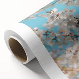 Art Deco poster of spring season with pastel colors on rolled canvas, suitable for nursery wall art.