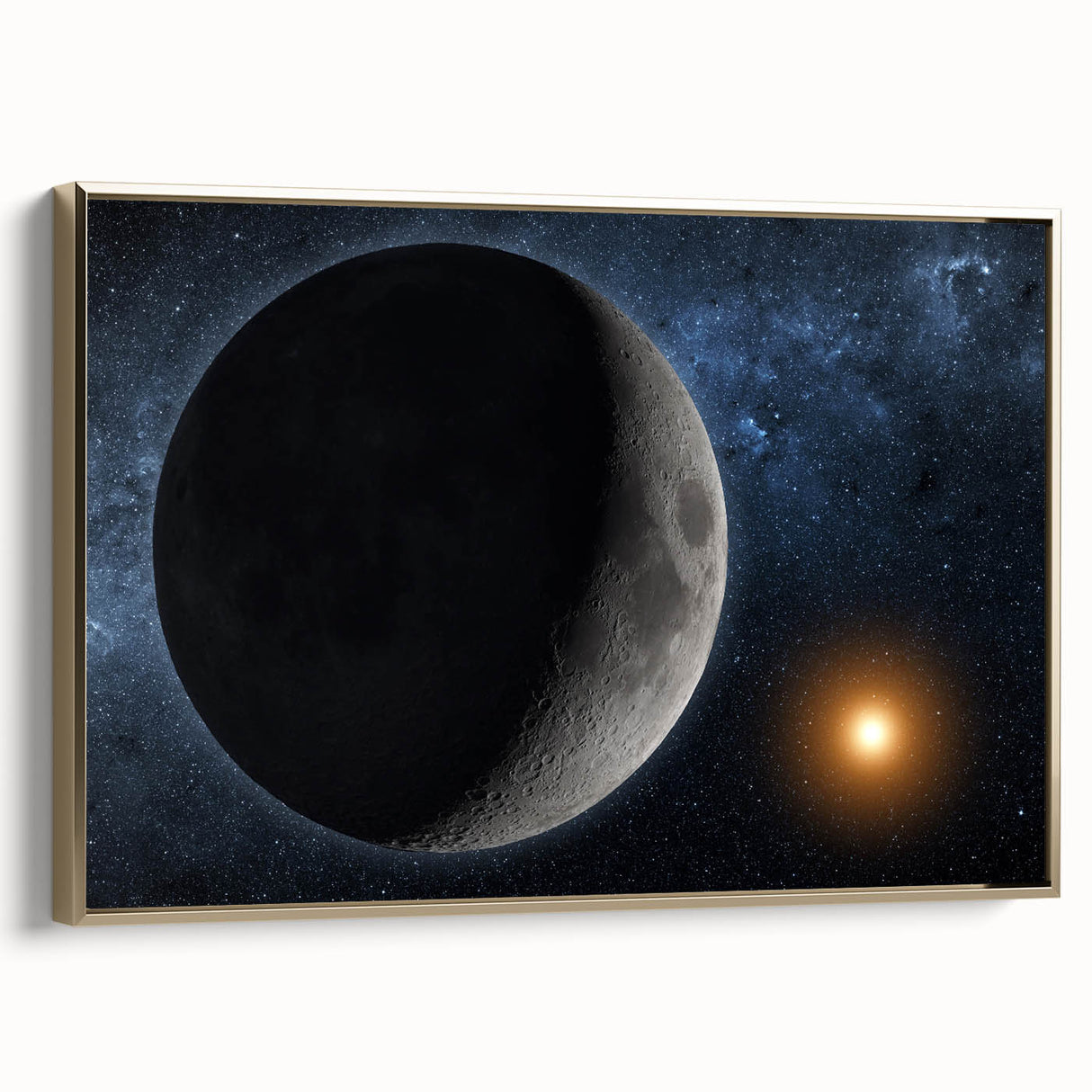 Lunar Eclipse Wall Art - NASA Space Exploration Canvas Print