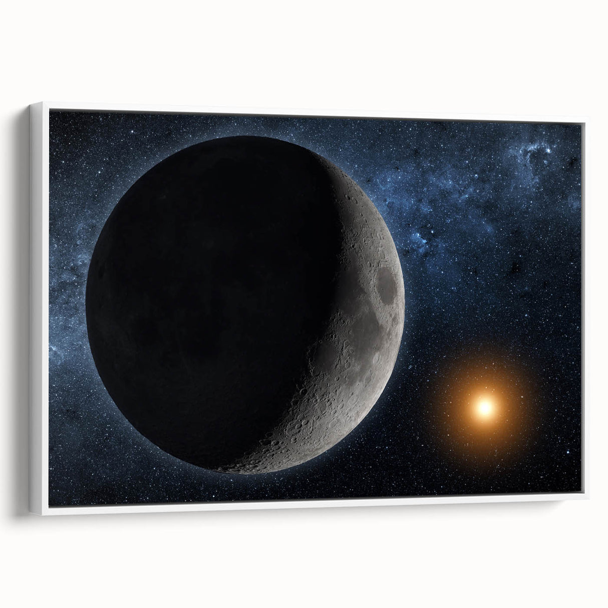 Lunar Eclipse Wall Art - NASA Space Exploration Canvas Print