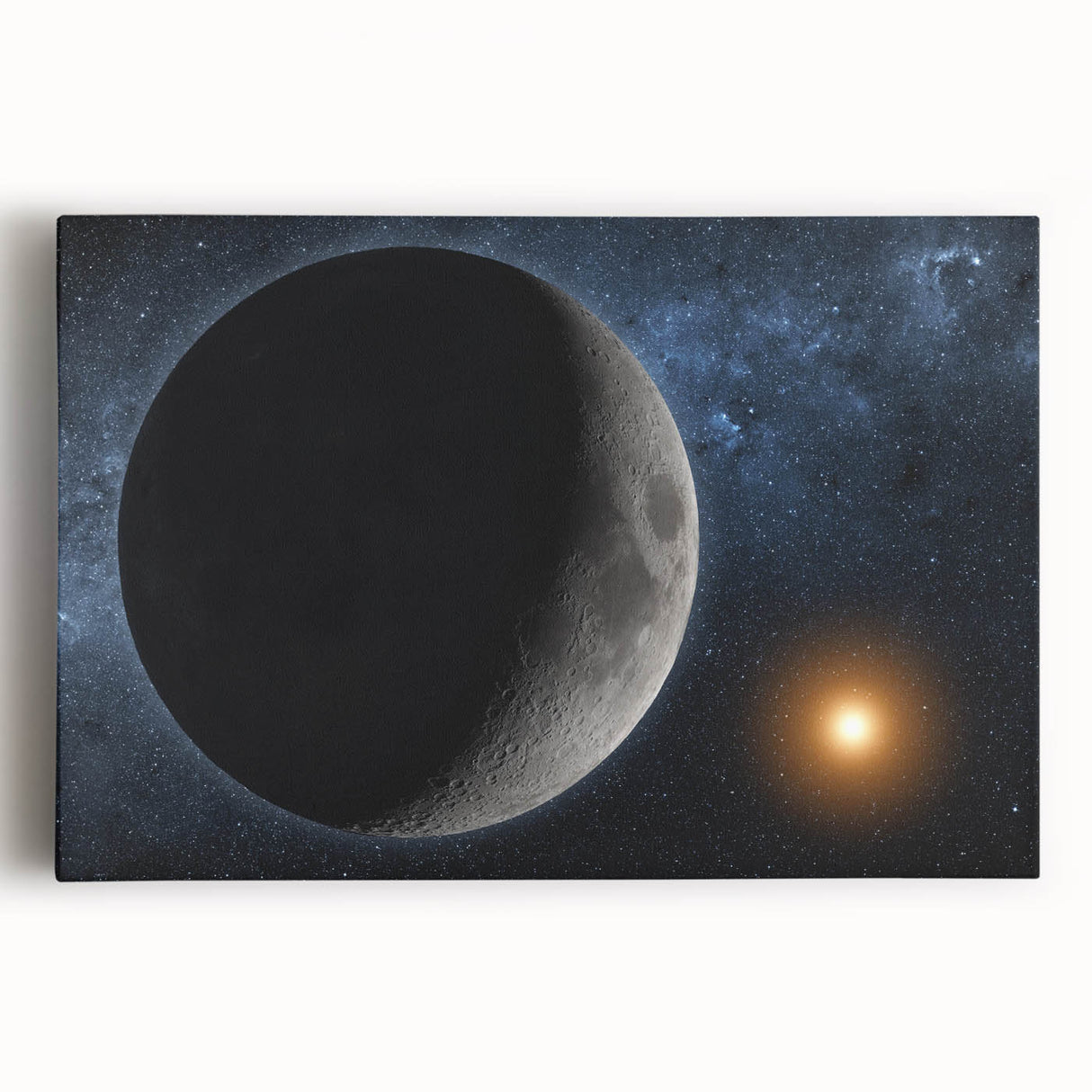 Lunar Eclipse Wall Art - NASA Space Exploration Canvas Print