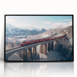 Large abstract wall art depicting colorful geometric shapes on a framed acrylic, ideal for modern art wall decor.