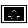 Shadowed Stillness – Emotive Minimalist Silhouette Wall Art