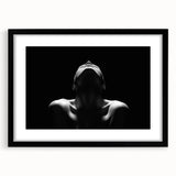 Shadowed Stillness – Emotive Minimalist Silhouette Wall Art