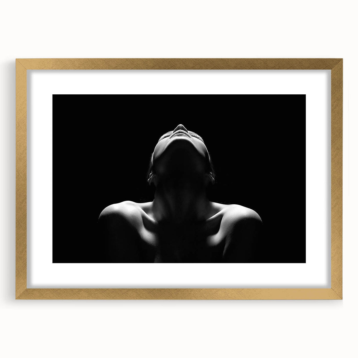 Shadowed Stillness – Emotive Minimalist Silhouette Wall Art