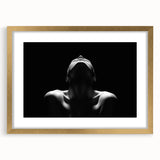 Shadowed Stillness – Emotive Minimalist Silhouette Wall Art