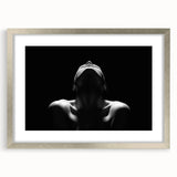 Shadowed Stillness – Emotive Minimalist Silhouette Wall Art